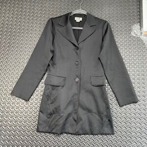 Star C.C.C Black 3 Button Long Blazer Jacket Business Casual Women's‎ Size Small